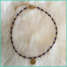Choker met bedel / goud