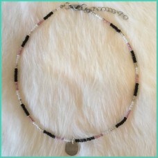 Choker met bedel / zilver