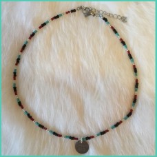 Choker met bedel / zilver