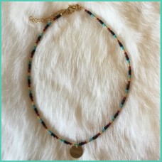 Choker met bedel / goud