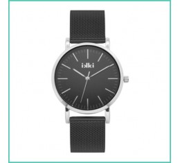 IKKI horloge zwart/zilver