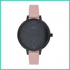 IKKI horloge zacht roze/zwart