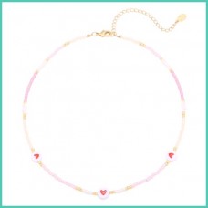 Kralenketting hartjes